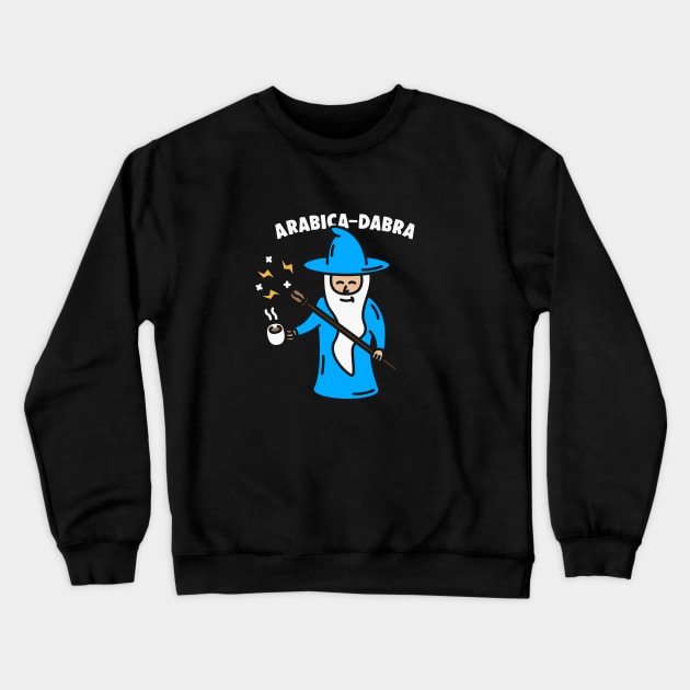 Arabica Dabra Coffee Wizard Crewneck Sweatshirt by imotvoksim